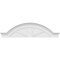 Ekena Millwork Segment Arch W/ Flankers 4 Spoke Architectural Grade PVC Pediment, 64"W x 17"H x 2-1/2"P PEDPS064X170SGF04 - alternate 3
